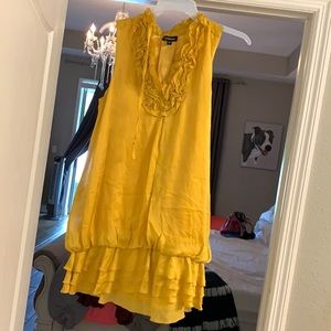 Such a cute gold shirt/dress like new